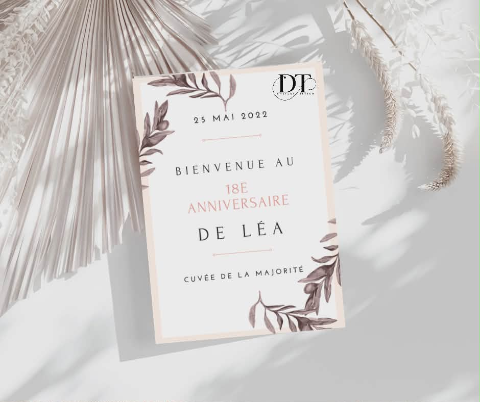 Invitation anniversaire 18 ans cuvée de la majorité