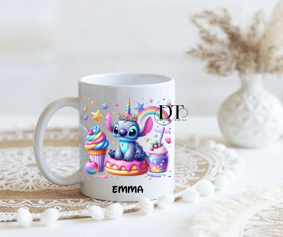 Mug personnalisé Anniversaire Stitch