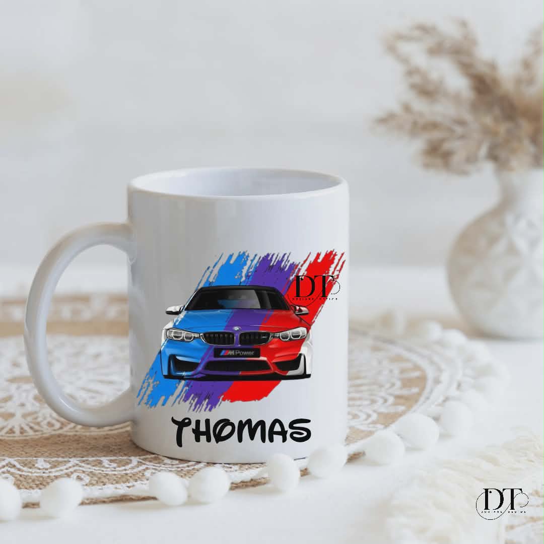 Mug personnalisé BMW , mug voiture