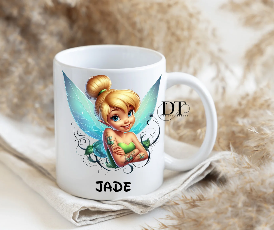 Mug personnalisé fée clochette