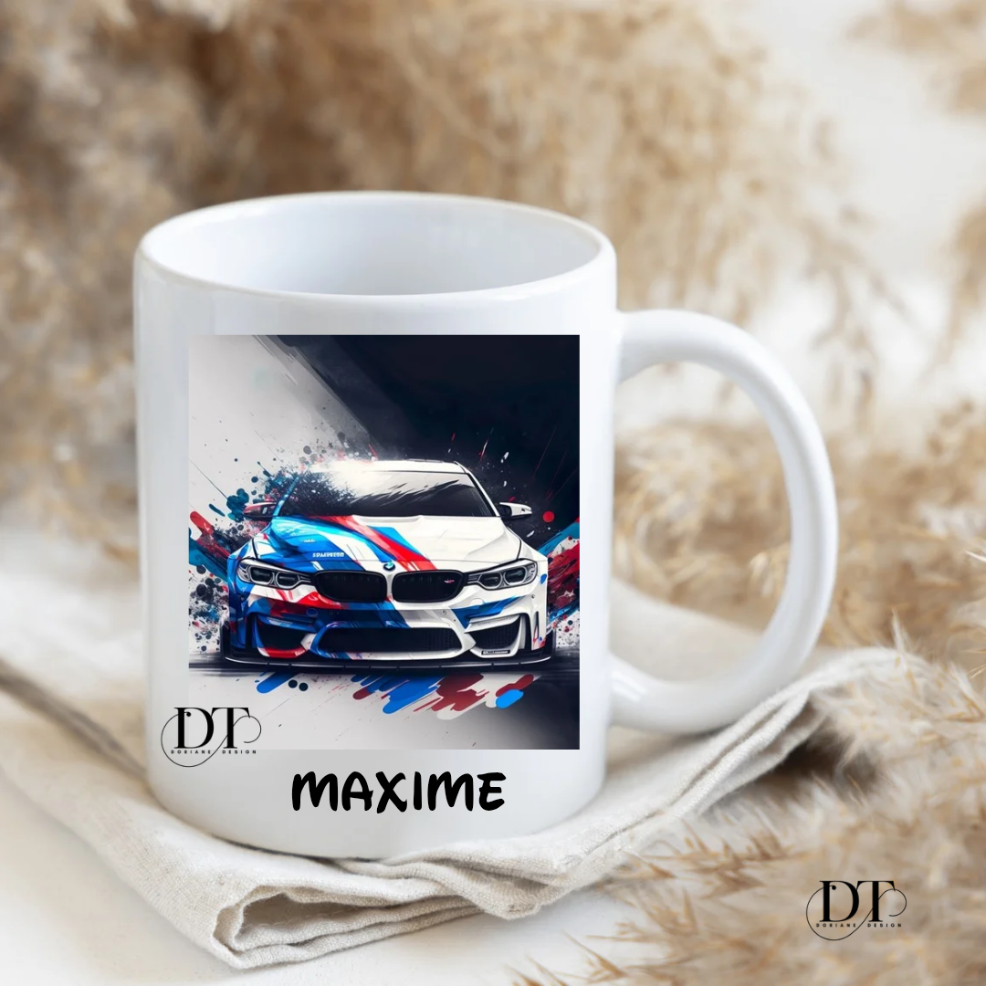 Mug personnalisé voiture BMW