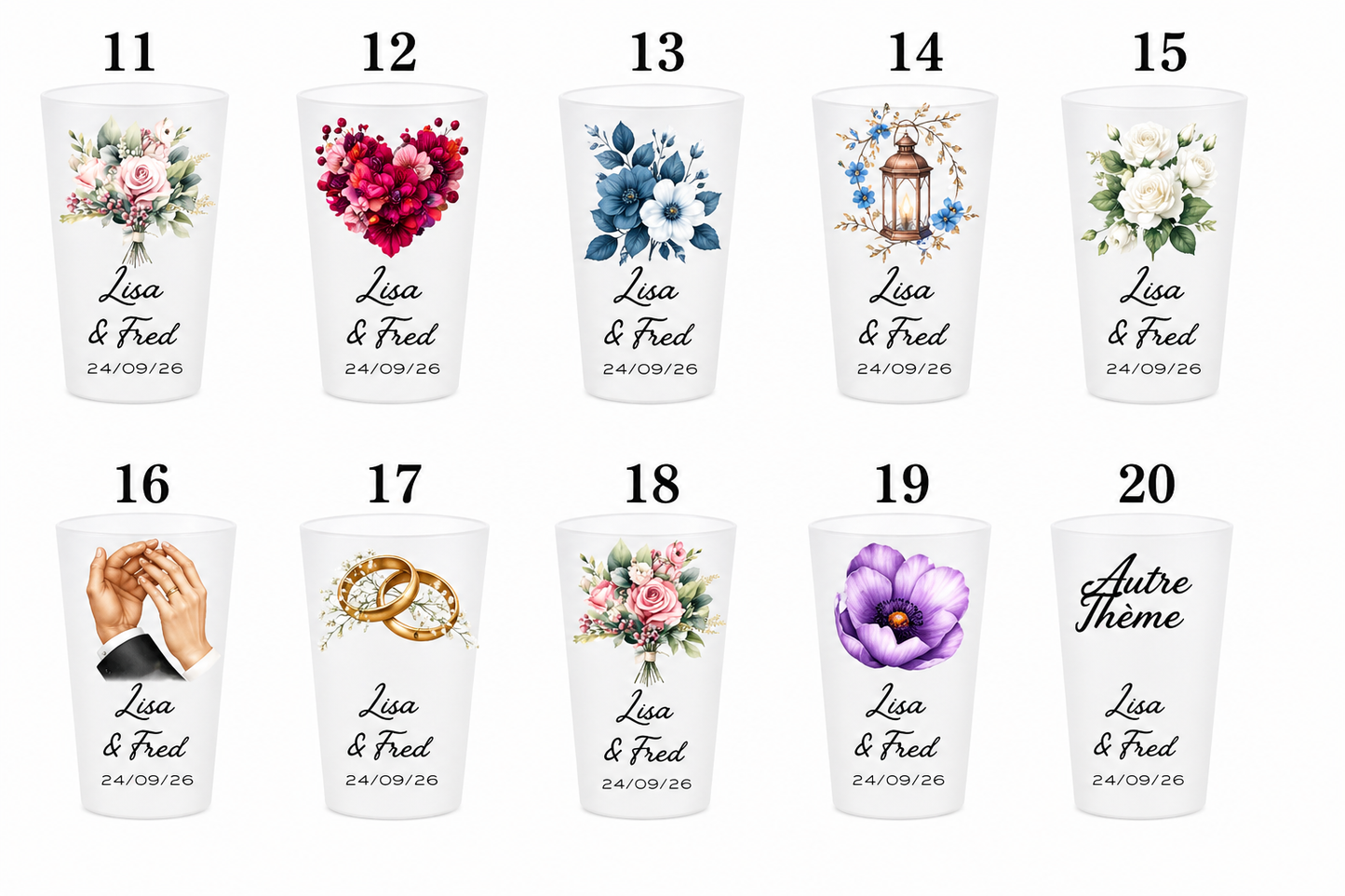 Gobelet ecocup personnalisé gobelet mariage personnalisable gobelet cadeau invité mariage , baptême anniversaire