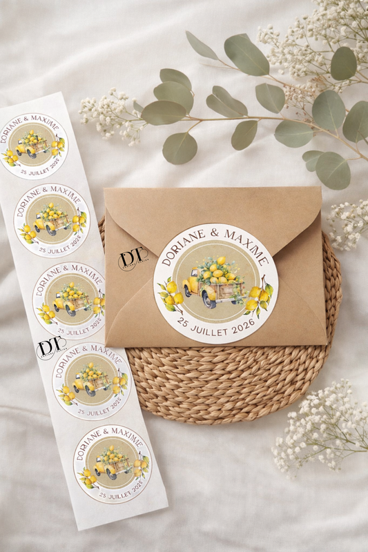 Étiquettes personnalisables mariage – stickers personnalisés waterproof autocollantes – autocollants pour gobelets, flûtes, invitations, baptême , anniversaire