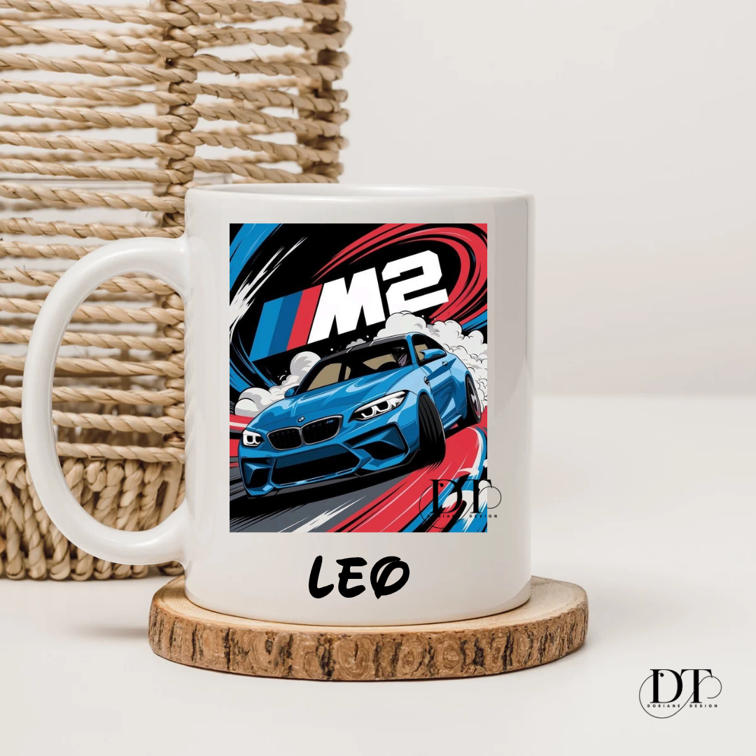 Mug personnalisé BMW , mug voiture M2