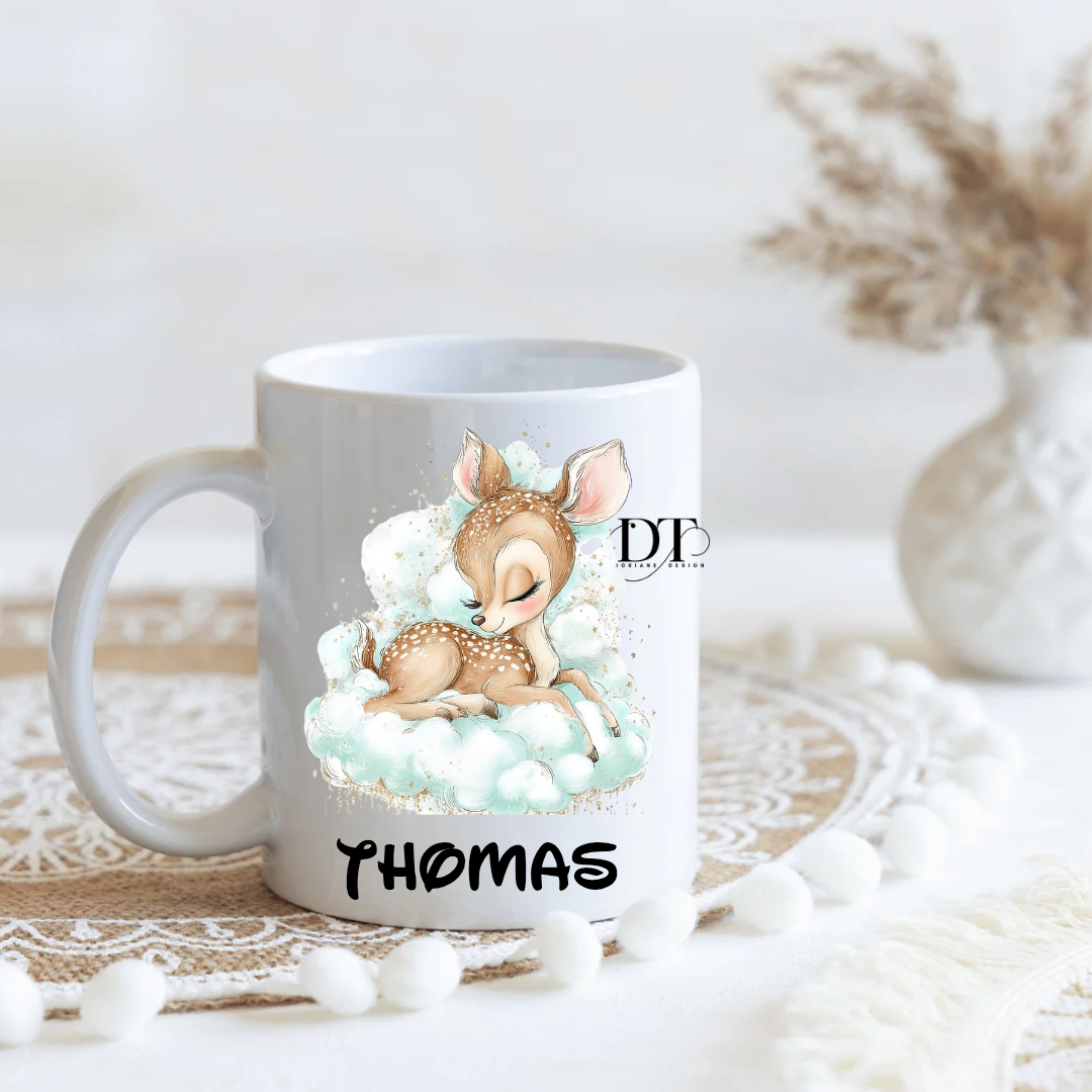 Mug personnalisé " biche "