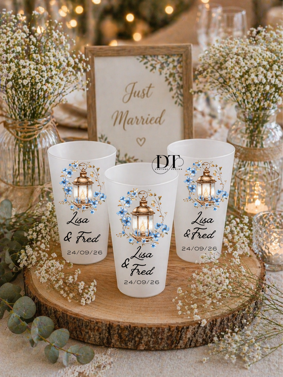 Gobelet ecocup personnalisé gobelet mariage personnalisable gobelet cadeau invité mariage , baptême anniversaire