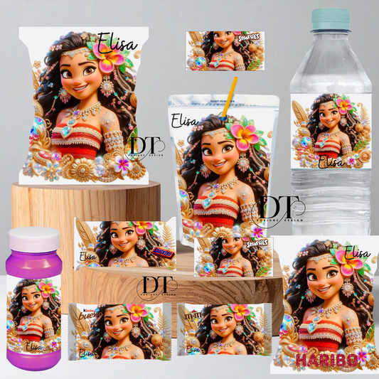 Emballages personnalisés bonbons et chocolats Moana