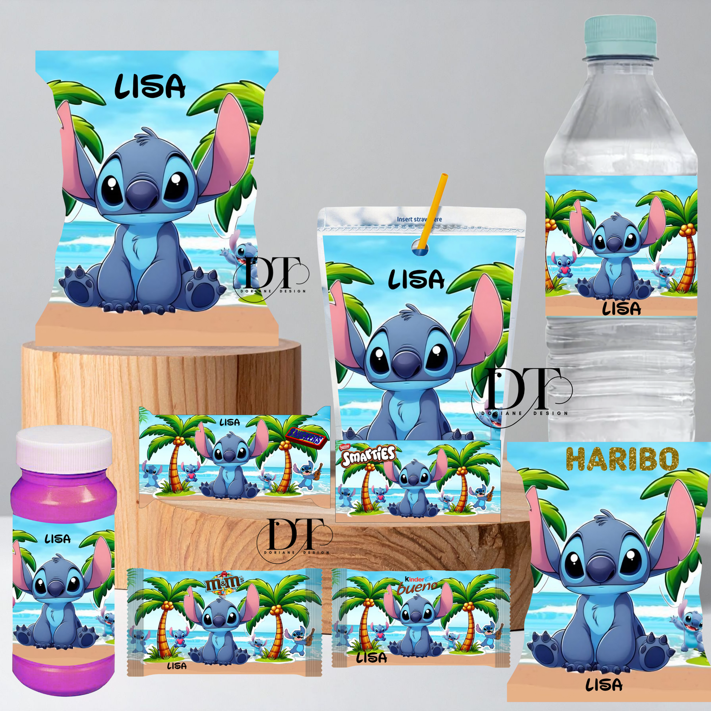 Emballages personnalisés bonbons et chocolats Stitch