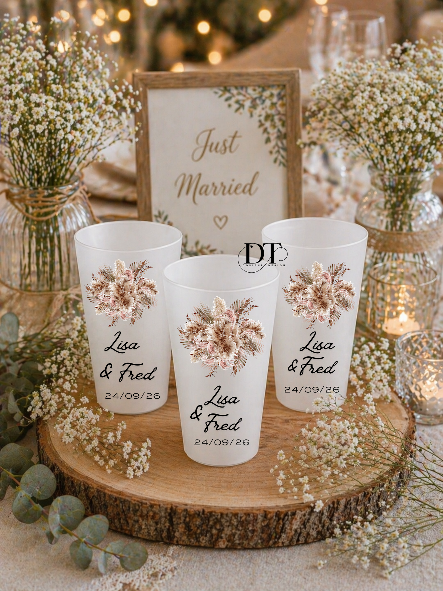 Gobelet ecocup personnalisé gobelet mariage personnalisable gobelet cadeau invité mariage , baptême anniversaire