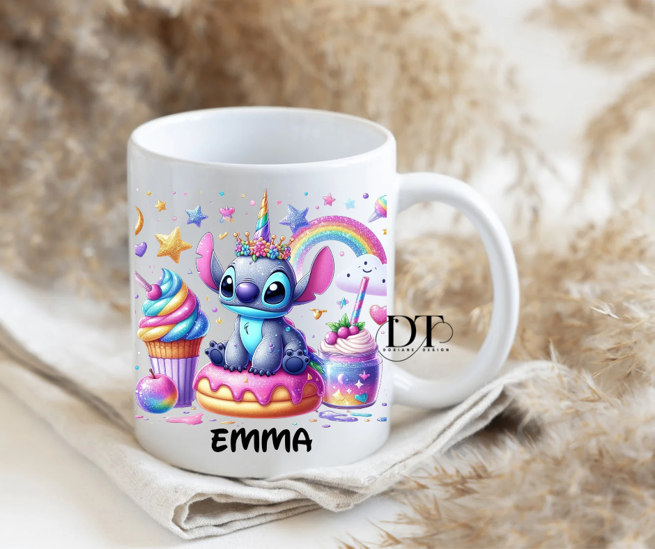 Mug personnalisé Anniversaire Stitch