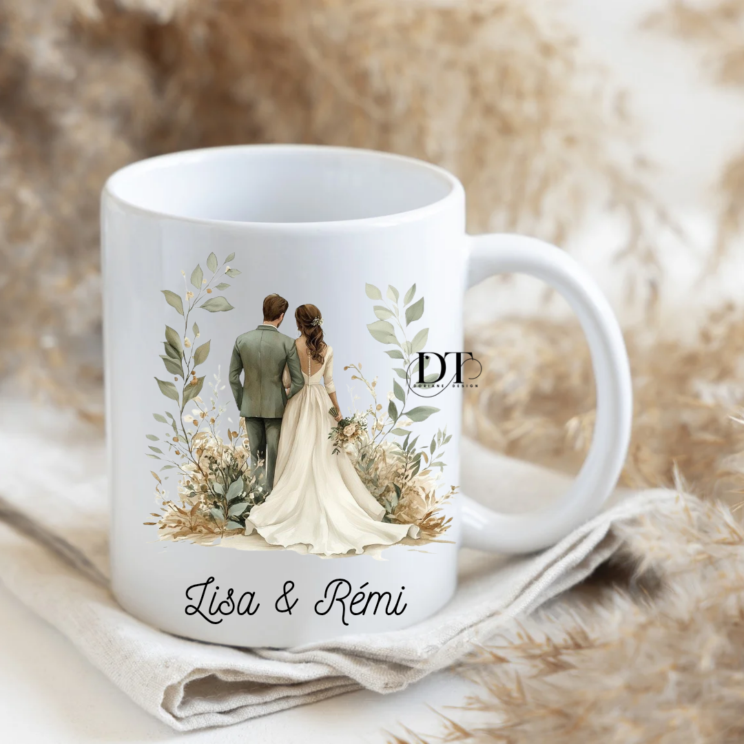 Mug mariage couple mariés