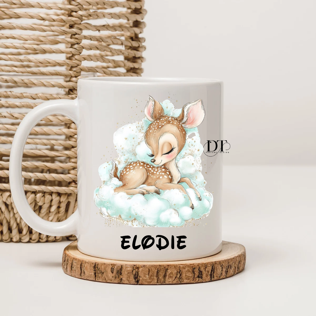 Mug personnalisé " biche "