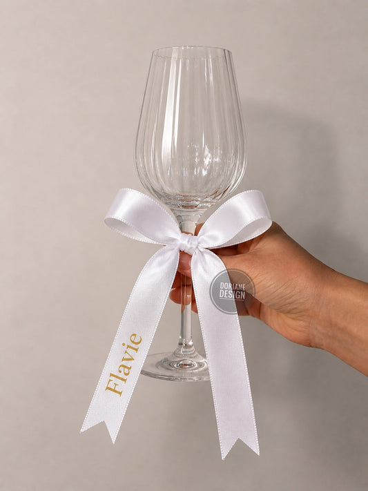 Ruban personnalisé prenoms marque place ruban personnalisable mariage , baptême,  communions,  anniversaire