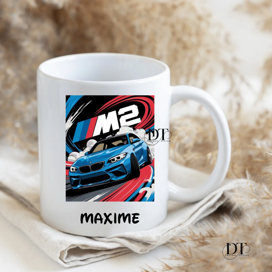Mug personnalisé BMW , mug voiture M2
