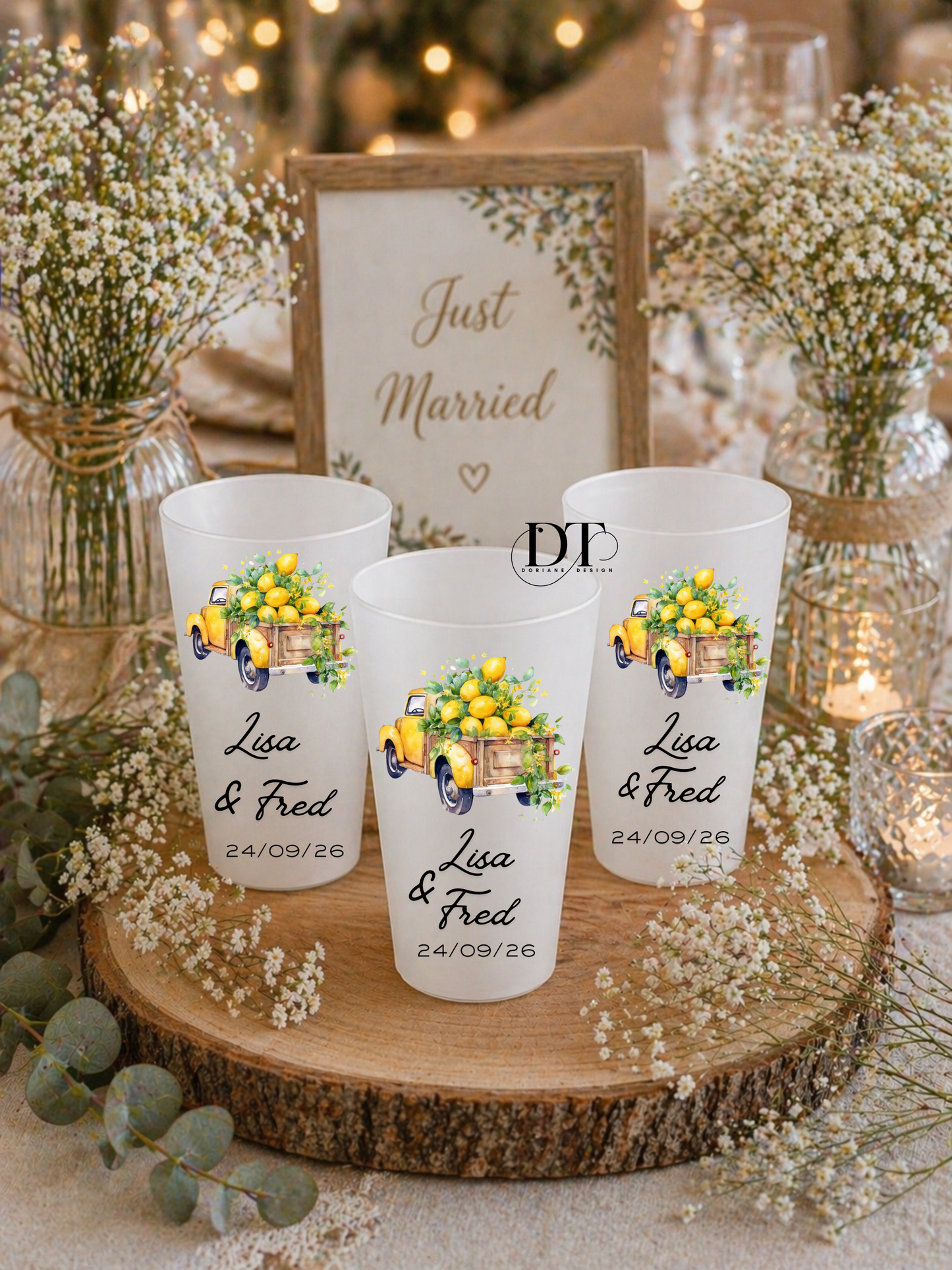 Gobelet ecocup personnalisé gobelet mariage personnalisable gobelet cadeau invité mariage , baptême anniversaire